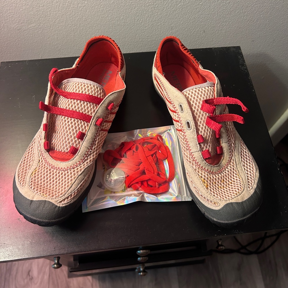 Merrell Red and Tan Sneakers